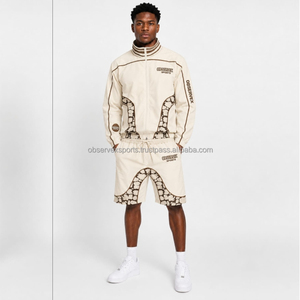Conjunto Cortavientos de Alta Calidad con Sublimación Unisex, Reflectante 3M, Estilo Vintage Otoñal, Conjunto de Ropa Exterior para Hombre, Conjunto de Top y Pantalones Cortos de Estilo Urbano - Product Image 1