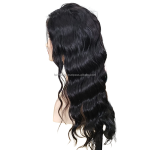 Timeless Beauty with Premium 100 Human Hair Body Wave Lace Front Wig Natural Black Body Wave Swiss Lace Wig - Product Image 3