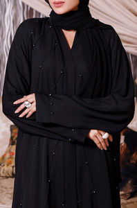 Abayas Transpirables y Ligeras para Mujer, Estilo Moderno y Sencillo, Holgadas y Cómodas, Largas hasta el Suelo, de Manga Larga, con Patrón Sólido - Product Image 6