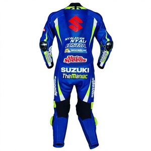 ชุดหนังสำหรับขี่มอเตอร์ไซค์ Andrea Iannone 1 ชิ้น ทำจากหนังวัว/หนังจิงโจ้ สำหรับขี่มอเตอร์ไซค์บนสนามแข่ง/ขี่มอเตอร์ไซค์ทั่วไป พร้อมเกราะป้องกันระดับ 2 สำหรับนักขี่มอเตอร์ไซค์ - Product Image 2