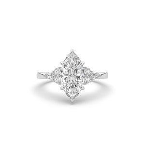 2.24 CARAT Lab Grown Marquise Cut Diamond 14K Solid Gold IGI Certified Engagement <b>Wedding</b> <b>Ring</b> for Anniversary Party - Product Image 3
