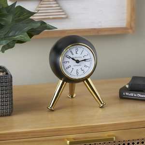 Stylish Metal Desk <b>Clock</b> For Reception Counter Decor With Elegant Design And Professional Tabletop Display - Product Image 5