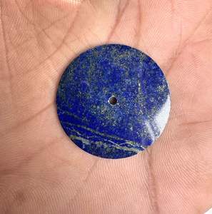 Esfera de Reloj de Lapislázuli Natural de 28.5mm, Esfera de Piedra Azul, Fabricante de Esferas Personalizadas, Hecha a Mano, 1mm de Grosor, 2mm de Orificio Central - Product Image 3