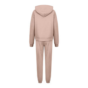 Conjunto Deportivo Ecológico para Mujer con Bloques de Color, Sudadera con Capucha y Cremallera de Manga Larga, Pantalones con Bolsillos Laterales - Product Image 4