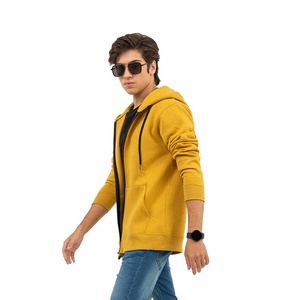 Sweat-shirt à capuche zippé intégral pour homme, en molleton de coton 430g, personnalisé pour l'hiver, style décontracté streetwear, veste d'entraînement, fournisseur d'usine OEM ODM - Product Image 4