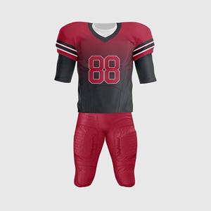 Uniformes d'équipe personnalisés Numéro de nom Logo-Maillot de football américain Ensemble short grande taille OEM en vrac Respirant évacuant l'humidité - Product Image 2