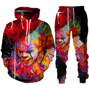 Autumn <b>Tracksuit</b> Men's Digital 3D Lion King Print Men's Hoodie Long-Sleeved + Pants Sets Men's Sportswear Sublimation Track Suit - Product Image 5
