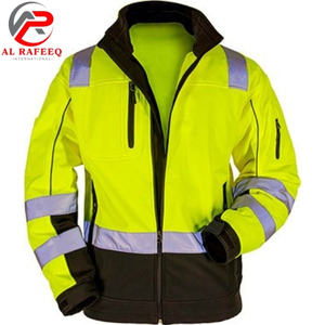 Chaqueta Softshell de Alta Visibilidad y Calidad Premium, Impermeable, de Poliéster, Ropa de Trabajo de Seguridad con Logotipo Personalizable 2026 para Hombre - Product Image 1