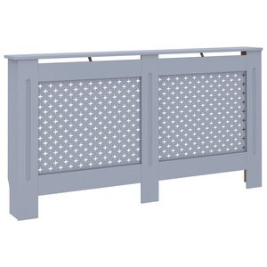 Cache-radiateur en MDF anthracite 152,4 x 19,1 x 81,6 cm – Revêtement de meuble élégant - Product Image 2