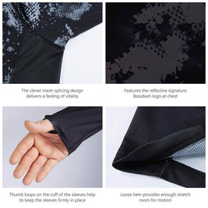 Chemises de pêche à manches longues respirantes et imperméables de taille plus, design original, sublimation, pour l'escalade, la chasse, t-shirts pour hommes - Product Image 5