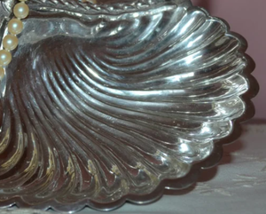 Plateau triple coquille plaqué argent avec poignée haute, plat à condiments en métal, décoration côtière de luxe, vente en gros directe usine - Product Image 2