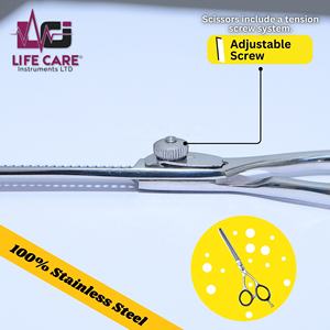 Ciseaux de texturage professionnels de haute qualité, modèle fin, pour un texturage lisse et précis, par Life Care Instr. - Product Image 2