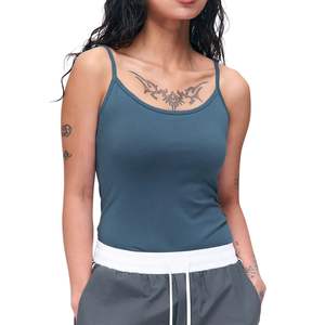 ชุดบอดี้สูทสแปนเด็กซ์แบบเต็มตัวสำหรับผู้หญิง ผลิตตามสั่ง ขายส่ง มีฟองน้ำเสริม ไร้ตะเข็บ ระบายอากาศได้ดี สีพื้น สำหรับออกกำลังกาย - Product Image 2