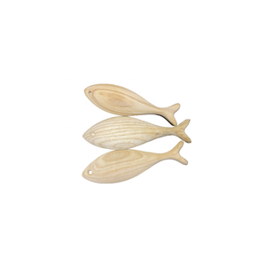 Personalizado de alta calidad de la venta caliente de peces de madera de decoración de muebles de madera maciza tallada DIY Craft - Product Image 6