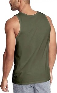 Débardeur en coton uni pour homme, vêtements de sport, musculation, vente en gros OEM. - Product Image 4