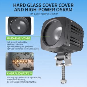 Voyant de sécurité pour chariot élévateur à fourche en aluminium bleu rouge vert LED Spot Work Lamp avec flèche carrée Condition Nouveau - Product Image 5