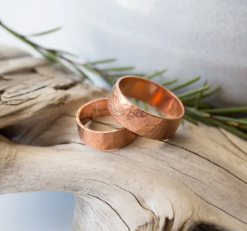 Bague magnétique en cuivre pur de qualité supérieure, martelée à la main, style vintage, en métal massif, bijou ayurvédique pour la thérapie de santé - Product Image 5