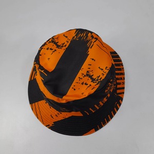 Sombrero de Pescador Unisex Transpirable con Diseño de Dibujos Animados Sublimado Personalizado OEM |   Sombrero para el sol con gráfico abstracto en negro y naranja |   Sombreros de Sialkot - Product Image 3