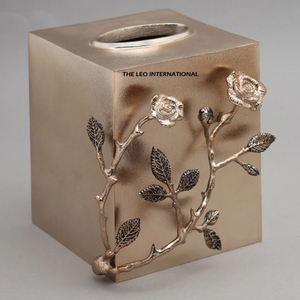 Última Novedad: Caja de Pañuelos Hecha a Mano, Galvanizada, Rectangular, Porta Servilletas, Color Plateado, Decoración de Mesa - Product Image 3