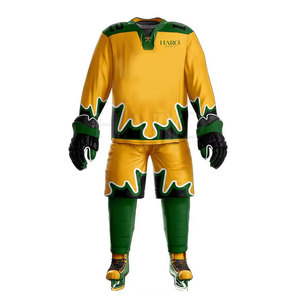 Nouvel arrivage : uniforme de hockey sur glace de qualité supérieure pour hommes, durable et confortable, parfait pour l'entraînement et la pratique. - Product Image 3