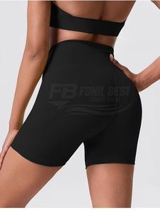 Ensemble de yoga et fitness respirant et sans coutures pour femme : Soutien-gorge corset dos nu et legging taille haute de couleur unie (2 pièces) - Product Image 3