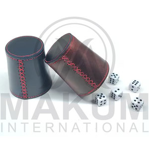 Gobelet à dés de luxe en cuir/PU durable, écologique, fait main et personnalisé avec logo sur mesure - Product Image 2