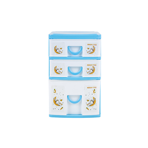 Versatile Mini Plastic <b>Storage</b> Cabinet Durable Compact Three-Tier <b>Drawers</b> Jewelry Food <b>Storage</b> Kitchen Bathroom Living Room - Product Image 4