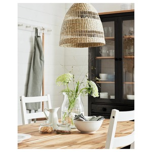 Meilleur Choix Abat-jour de Lustre en Rotin et Raphia, Luminaire de Plafond Durable, Sûr et Écologique, Article Décoratif pour la Maison - Product Image 3