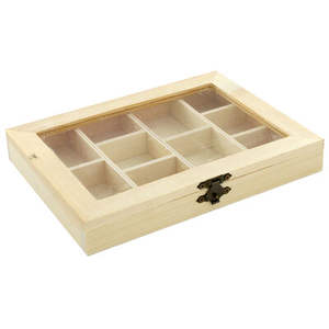 <b>Decorative</b> <b>Wooden</b> Organizer <b>Box</b> - Vintage Handmade Design Made in Vietnam - Product Image 1