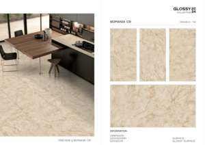 Azulejos de Porcelana Pulida y Esmaltada de Lujo para Interiores, 24x48, Azulejos de Piso de Alto Brillo Premium para Proyectos Modernos - Product Image 5