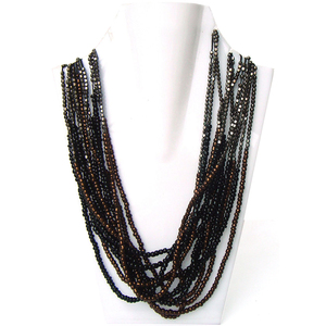 Collar de Cuentas de Vidrio Indias Hechas a Mano Lumira Heritage con Eslabones de Corazón, Joyería Elegante para Mujer, Fiesta, Boda, Venta al por Mayor Premium - Product Image 2