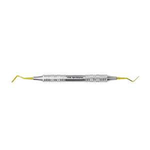 Instrument de restauration dentaire en composite, spatule à double extrémité avec revêtement en plasma doré, équipement dentaire CE - Product Image 1