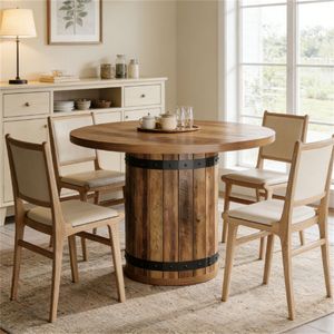 Tavolo Circolare per Soggiorno e Cucina per Uso Domestico - Product Image 1