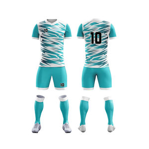 Custom Sublimated V-Neck Short Sleeve Soccer Uniforms Men's 100% Polyester Moisture Wicking All Seasons <b>Athletic</b> Fit - Product Image 6