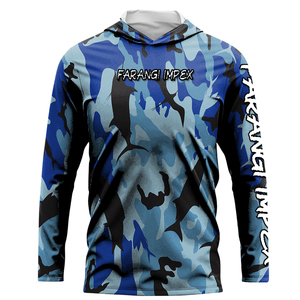 Wholesale Custom Lake Fishing <b>Hoodie</b> Shirt Long Sleeve <b>UV</b> <b>Protection</b> Lightweight Angler Apparel River Fishing Hooded Shirt 2026 - Product Image 5