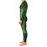 Ensemble de survêtement de compression respirant et extensible pour hommes, avec t-shirt à manches longues et leggings, idéal pour la course, l'entraînement, le fitness et le sport – Personnalisable