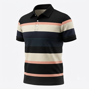 Camiseta de Verano Nueva con Bolsillo Tejido para Hombre, Manga Corta, Casual, Ajustada, Estampada, Antiarrugas, de Secado Rápido, para Ocio al Aire Libre - Product Image 5