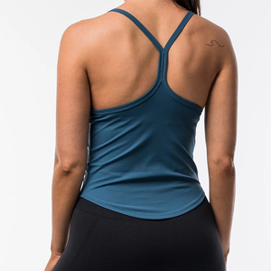 OEM Wholesale Custom Logo <b>Women's</b> Tank Tops Cotton Spandex Knitted Solid Gym Fitness <b>Singlet</b> Casual Design - Product Image 5