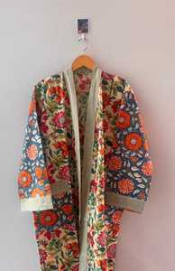 Designer Cotton Handmade Kimono Fashionable Long Kimono with Natural Waistline Export Quality Fabric Beachwear Cover-<b>Up</b> - Product Image 3