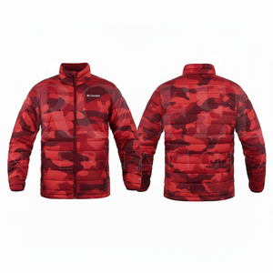 Veste matelassée légère et chaude pour l'hiver, motif camouflage personnalisé, coupe-vent, pour activités de plein air et usage quotidien - Product Image 2
