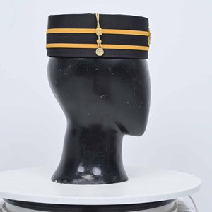 Premium Quality with Custom Logo Black Scottish Rite Crown <b>Men</b> <b>Hat</b> Hand Embroidered <b>Wool</b> Cap Adjustable Adult Ceremony Headwear - Product Image 3