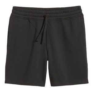 Custom Mens Acid Washed Black Sweat Shorts With Drawstring Heavy <b>Elastic</b> Waistband Cotton Sports Gym Wear Style Fleece Shorts - Product Image 1