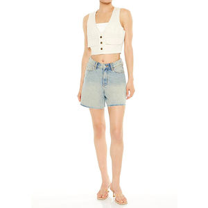 Chaqueta Corta de Moda para Mujer, Diseño Nuevo y Cómodo, Estilo Urbano, Chaqueta sin Mangas para Mujer, Estilo Informal - Product Image 6