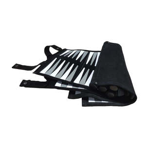 Custom Logo Eco-Friendly Foldable Durable <b>Backgammon</b> <b>Set</b> High Quality Professional Leather Design for Private Label Games - Product Image 3