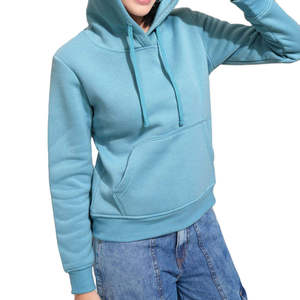 Sweat-shirts d'hiver surdimensionnés pour femmes, personnalisables, vente en gros, avec poches et cordon de serrage, qualité supérieure, 100% coton - Product Image 4