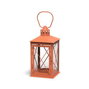 <b>Silver</b> Geometric <b>Lantern</b> with Handle for Home Decoration - Product Image 2