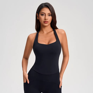 Camiseta de Yoga para Mujer, Suave, Transpirable, Elástica, para Fitness, Entrenamiento, Gimnasio, Ropa Deportiva Activa - Product Image 4