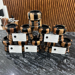 Quemador de incienso árabe hecho a mano de lujo resina epoxi y quemador Bakhoor de madera para fragancia casera Oud Bakhour para rituales religiosos - Product Image 3