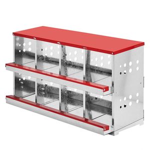 Nido per Galline a 8 Scomparti Estraibile, Nuovo, Tipo H, con Cesto, per Deposizione Uova - Product Image 4