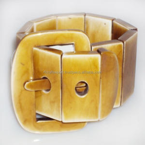 Joyería de resina de lujo de la mejor calidad, nueva moda, brazalete transparente negro, pulseras para mujeres, artesanía india RF, regalo de diamantes de perlas - Product Image 5